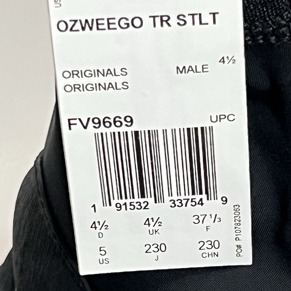 Adidas Originals Ozweego TR STLT Core Black Sneaker Boots FV9669 Men Size 5 New - Picture 8 of 9